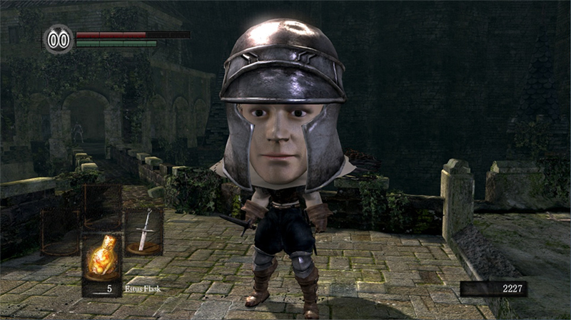 Illustration for article titled Dark Souls Doesn't Look so Tough in Big Head Mode
